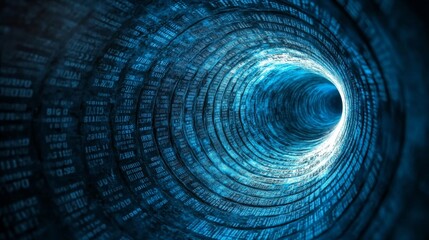 Poster - A digital code number abstract background that represents programming languages in the realm of Stock Technology