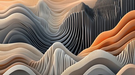 Poster - A clean and minimalistic backdrop with light beige highlights and subtle abstract geometric patterns, suitable for elegant and sophisticated presentations, branding, and premium portfolio