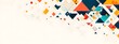 © Lars - Vector background with colorful triangles and squares on a white background