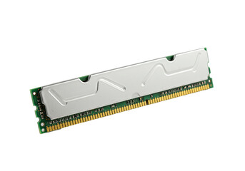 computer ram isolated on white background