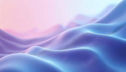 Poster - tech abstract blue waves gradient background for event, summit. smooth lines create modern 3d curved