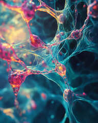 Poster - Exploration of neuro-maps revealing intricate neural connections and pathways