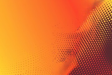 Poster - A vibrant dynamic orange gradient background featuring a unique and eyecatching dot pattern design