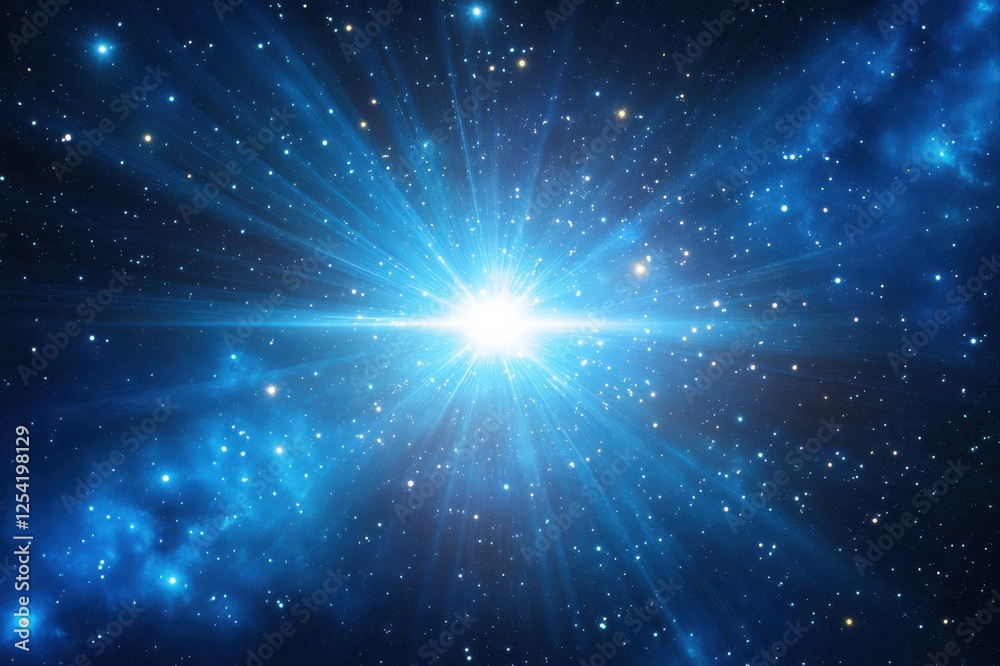 Celestial explosion of brightness outer space digital art cosmic ...