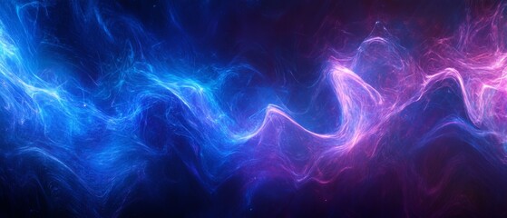 Wall Mural - Cosmic Nebula Swirls Digital Art Background