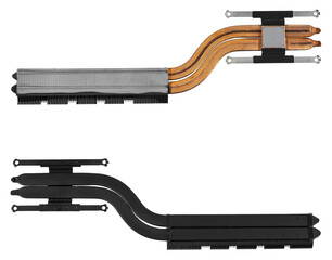 Poster - Laptop replacement part - cooling radiator, on white background