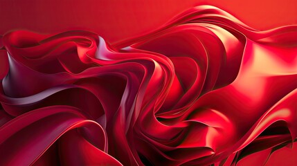 Poster - red abstract valentines day background. dynamic shapes composition.