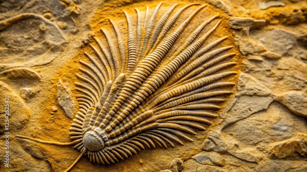Prehistoric Crinoid Fossil In Silty Rock Formation Fossils Silurian 