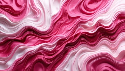 Wall Mural - Soft pink abstract background with flowing waves and silky texture