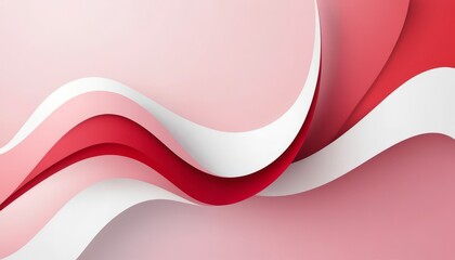 Wall Mural - Soft pink abstract background with flowing waves