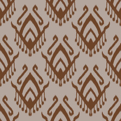 Wall Mural - Geometric ethnic oriental ikat pattern traditional Design for background,carpet,wallpaper,clothing,wrapping,Batik,fabric,Vector illustration.embroidery style