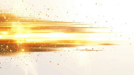 Poster - Stunning Gold Light Effect with Sparkles for Background in Vector Illustration for Creative Projects and Visual Designs
