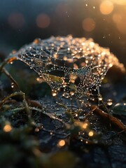 Wall Mural - water drops on a glass