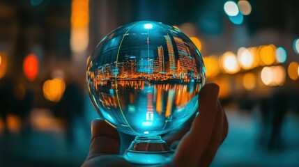 Poster - Investor's Perspective on Stock Market Trends with Crystal Ball Forecasting Financial Predictions and Market Analysis in Urban Landscape