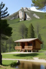 Canvas Print - Mountain House 