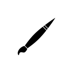 Poster - Brush icon. Vector, flat black simple trendy style illustration for web and app..eps