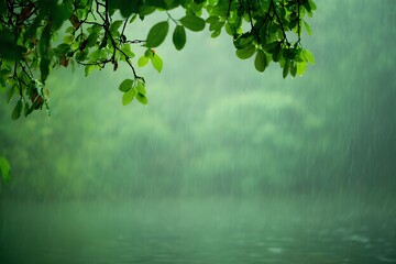 Wall Mural - spring showers