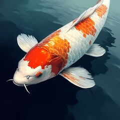 Wall Mural - koi fish