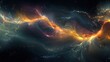 © STwul - Cosmic energy flows, swirling nebula, dark background, digital art, science fiction