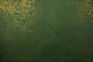 Wall Mural - Paisley pattern green backgrounds textured.