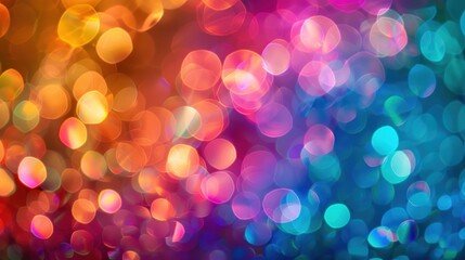 Wall Mural - Abstract Colorful Bokeh Background