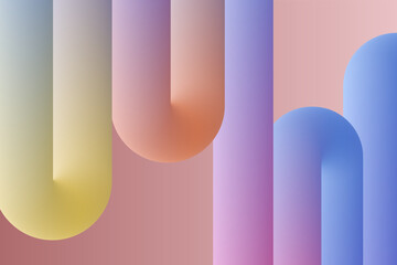 Poster - abstract background with blue fluid and liquid shapes futuristic banner design in a modern style, curved 3D blue lines
