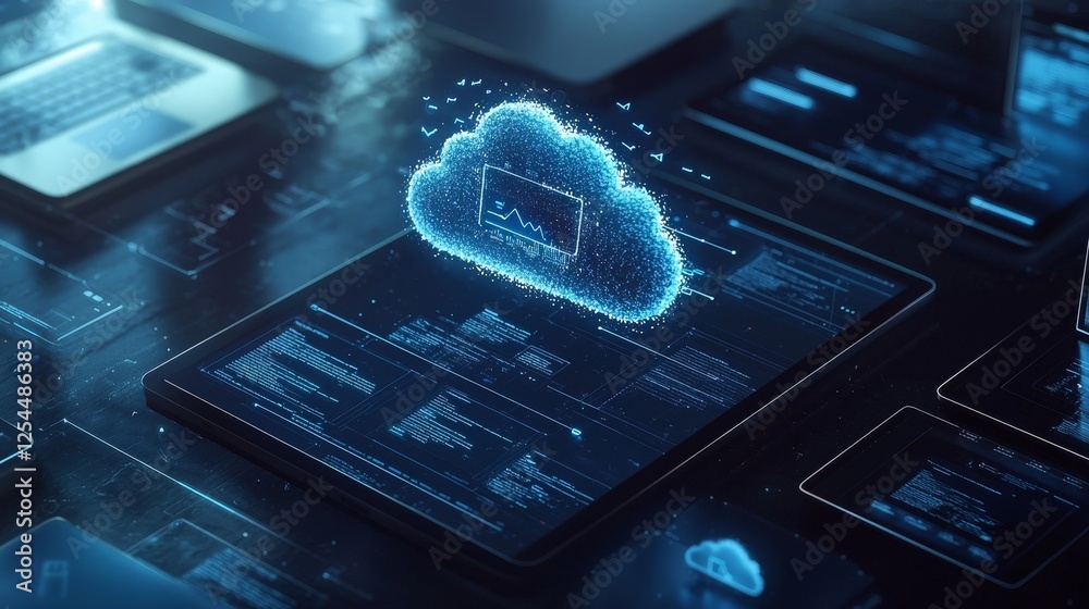 Modern Workspace with Cloud Synchronization of Devices for Creative ...