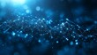 © foggycloud - Abstract blue plexus network connecting points and lines forming a futuristic digital landscape