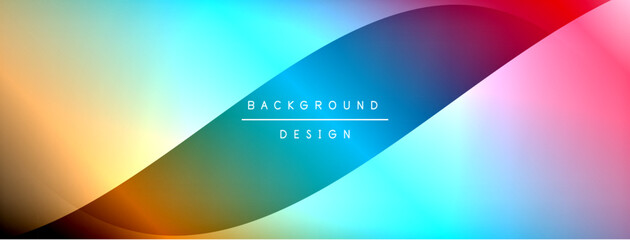Poster - Gradient and shadow wave line geometric background. Vector Illustration For Wallpaper, Banner, Background, Card, Book Illustration, landing page