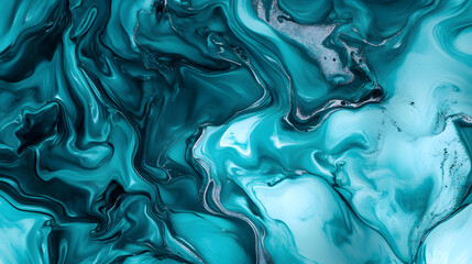 Poster - Blue and black marble background with organic patterns and texture for creative design projects