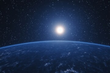 Wall Mural - earth atmosphere space universe horizon.