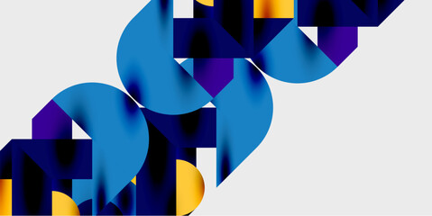 Poster - Vibrant abstract background circles with smooth gradients, creating a dynamic and modern design. Ideal for creative, tech, or contemporary-themed projects