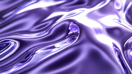 Poster - Close up of purple liquid with tulip petals floating on surface