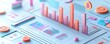© ZpongXED - A colorful digital display showcasing bar graphs and data visualizations, surrounded by various icons and shapes.