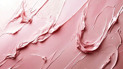 Aufkleber - Abstract artistic background of pink paint strokes creating a textured and glossy surface