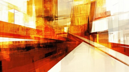 Abstract Urban Construction Exposure with Bold Lighting Effects