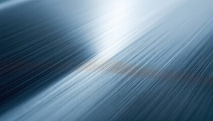 Poster - Abstract metallic surface with smooth gradient light and shadow reflection