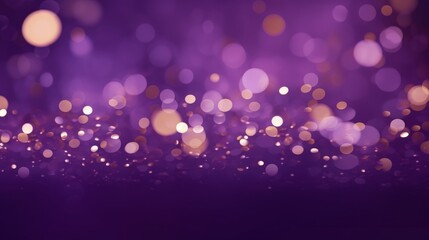 Poster - Festive Abstract Background with Purple Bokeh Lights Creating a Dreamy Atmosphere Perfect for Celebrations, Parties, and Creative Designs