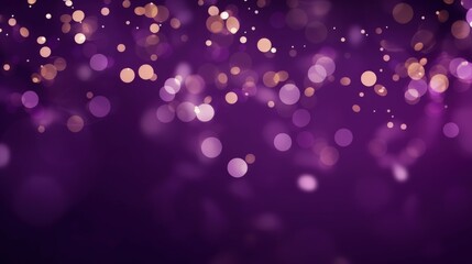 Poster - Abstract Purple Festive Background with Soft Blurred Bokeh Lights, Ideal for Celebrations, Events, or Artistic Designs