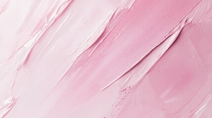 Poster - Gentle strokes of light pink paint creating a soft and textured abstract background design