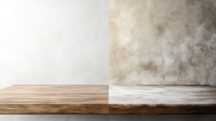 Poster - Dusty versus clean furniture surface comparison highlighting the importance of regular cleaning for better aesthetics. Generative AI