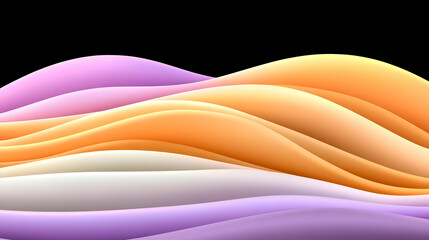 Poster - Abstract 3D Wave Background Design