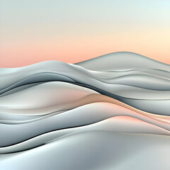 Poster - Abstract 3D Wave Background Illustration