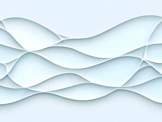 Poster - Abstract White Wave Background Illustration