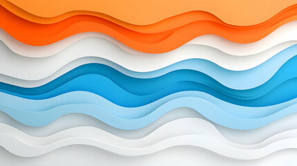 Wall Mural - Abstract Wavy Background Illustration