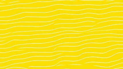 Poster - Abstract Distorted Background with Wavy Lines in Bright Yellow Color for Creative and Modern Design Projects Ideal for Various Uses