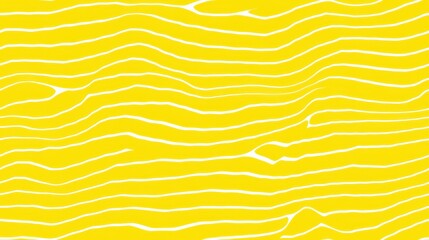 Poster - Abstract Distorted Background with Yellow Waves and White Lines, Ideal for Creative Projects and Graphic Design, Fun and Energetic Vibe