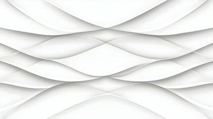 Sticker - Abstract White Wave Background Illustration