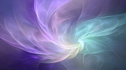 Poster - Purple and blue abstract background with dynamic glowing elements and shapes for visual design projects