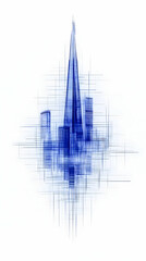 Wall Mural - Abstract Cityscape Illustration Skyline Sketch